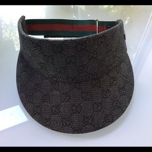Authentic Gucci Vintage Monogram GG Sun/Golf Visor